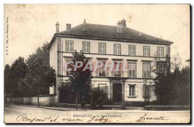 Old Postcard Mirecourt Under Prefecture