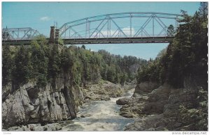 The Gorge, Saint John River at Highway Bridge , GRAND FORKS , New Brunswick ,...