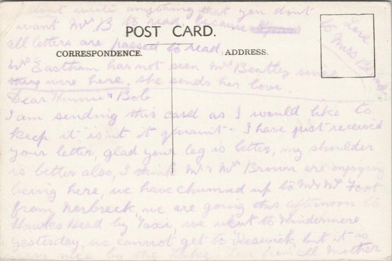 Windermere Rectory UK Postcard F1