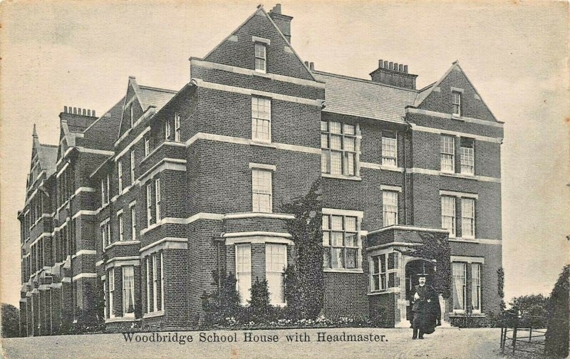 WOODBRIDGE SUFFOLK ENGLAND~SCHOOL HOUSE-HEADMASTER~A FAIRWEATHER PHOTO POSTCARD