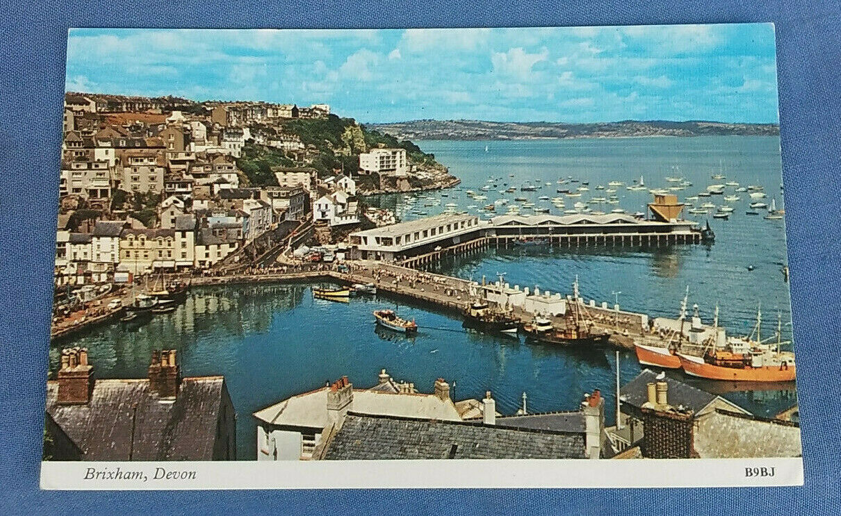 Vintage Postcard Brixham Devon D B Europe United Kingdom England Devon Postcard