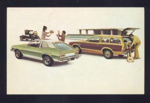 1974 FORD PINTO SQUIRE STATION WAGON VINTAGE CAR DEALER ADVERTISING POSTCARD