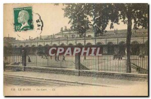 Old Postcard Le Mans Gare