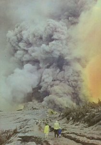 Eruption At Irazu Volcano in 1960s Costa Rica Postcard