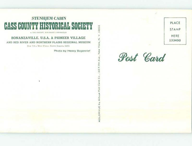 Unused Pre-1980 MUSEUM SCENE West Fargo North Dakota ND hr0153