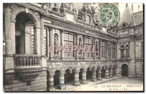 Old Postcard La Rochelle Hotel de Ville The Court