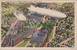 America Postcard - Akron, Ohio - Goodyear Tire & Rubber Company  RS32404