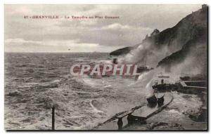 Old Postcard Granville in La Tempete Gusset Plate