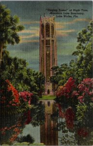 Florida Lake Wales The Singing Tower At Night Curteich