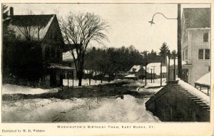 VT - East Burke. Washington's Birthday Thaw, 1910.