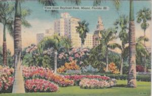 Florida Miami TView From Bayfront Park 1943