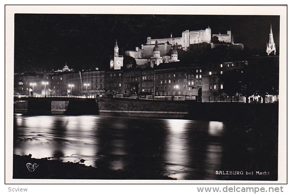 RP; Night View, SALZBURG, bei Nacht, Austria,10-20s