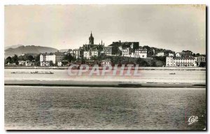 Old postcard Hondarribia Spain Frontiere Franco Spanish