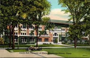 Illinois Champaign-Urbana Lincoln Hall University Of Illinois Curteich
