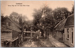 Zaandam Krimp Weg Naar Het Czaar Peter Huisje Netherlands Postcard