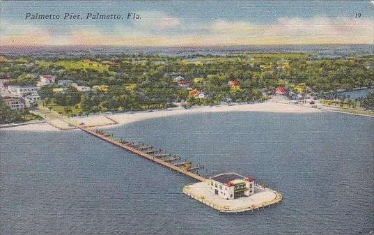 Florida Palmetto The Palmetto Pier 1952