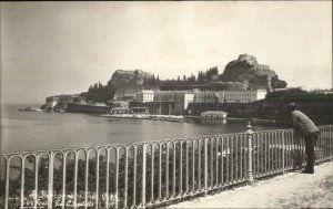 Corfou Corfu Greece Citadel Real Photo Postcard