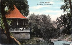 Postcard MO Exclesior Springs - Regent Spring