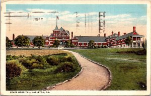 Postcard Pennsylvania Hazleton State Hospital Pub. Sabold-Herb Co. 1920s V178