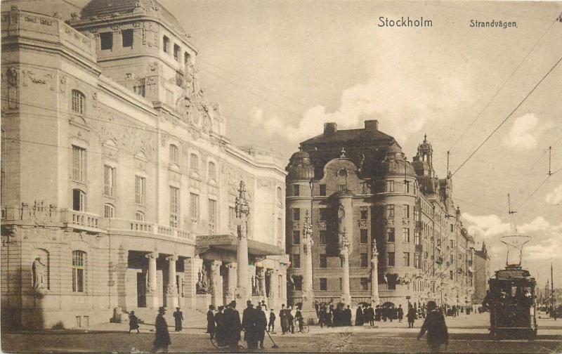 Stockholm Sweden 1910s tramway