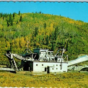 c1960s Dawson City Yukon Gold Dredge Postcard Dexter Color J.H. Bell Mining