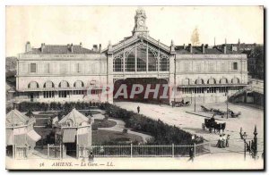 Old Postcard Amiens Train