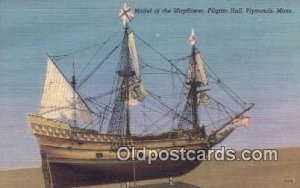 Model Of The Mayflower, Pilgrim Hall, Plymouth, Massachusetts, MA USA Sailboa...