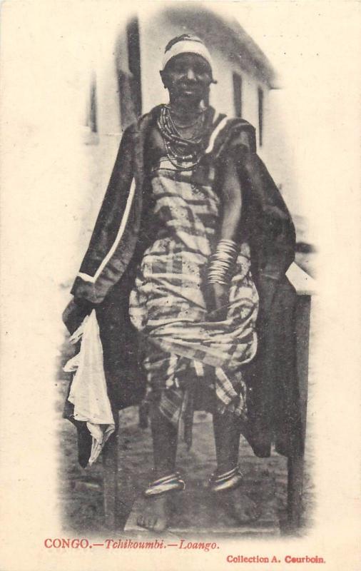  FRENCH CONGO Loango femme Tchikoumbi native woman