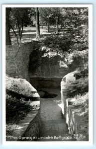 Spring Lincoln Birthplace Hodgenville KY Kentucky Real Photo RPPC Postcard (AA2)