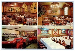 1965 Old Prague Restaurant Cicero Chicago Illinois Multi-View Vintage Postcard