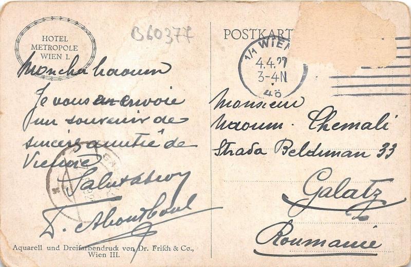 BC60377 Hotel Metropole Wien