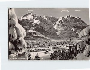 Postcard Alpspitze Mountain Garmisch-Partenkirchen Germany