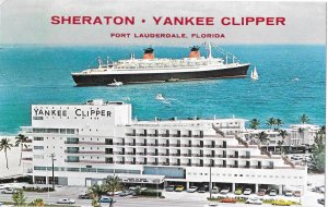 Sheraton Yankee Clipper Hotel S S France Ship Background Ft. Lauderdale Florida