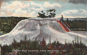 Postcard Great Mud Volcano Near Waiotapu New Zealand