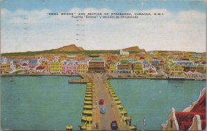 Postcard Emma Bridge and Section of Otrabanda Curacao NWI