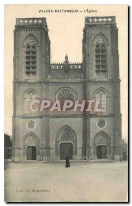 Postcard Old Church Villers-Bretonneux