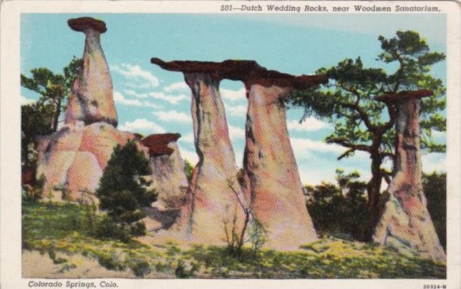 Colorado Colorado Springs Dutch Wedding Rocks Near Woodmen Sanatorium