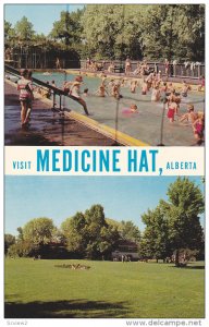 Swimming Pool,  Rotary Park in Medicine Hat,   Alberta,  Canada,  40-60s