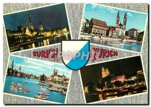 Modern Postcard Zurich