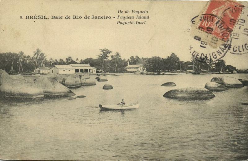 brazil, RIO DE JANEIRO, Baie, Paqueta Island (1910) Stamp