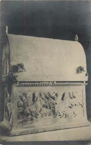 Sarcophage Lycien vtg postcard Sarcophagus funeral receptacle