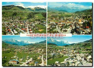 Modern Postcard Megeve Haute Savoie Ensoleillee the aerial views of the resort