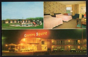 New York Country Squire Motels ROCHESTER SCHENECTADY and UTICA - Chrome