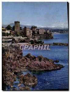 CPM Napoule Chateau and the Beach of the Raguette