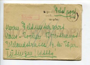 421702 WWII GERMANY 1941 year military post real posted COVER