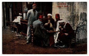 ANTQ Backgammon Players, Street Scene, Cairo, Egypt