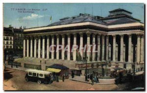 Old Postcard Paris Bourse