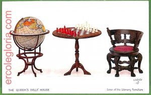 ah2511 - VINTAGE POSTCARD Postcards - The Queen's Doll's House - CHESS-