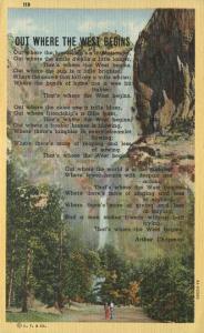 Out Where the West Begins - Western - Linen