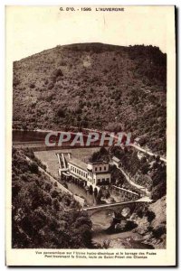Old Postcard Electricite Panoramic view of the & # 39usine hydro electric dam...
